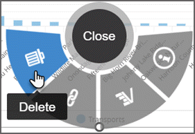 Click the edit button and then click the delete button. Click the edit button and then click the delete button.